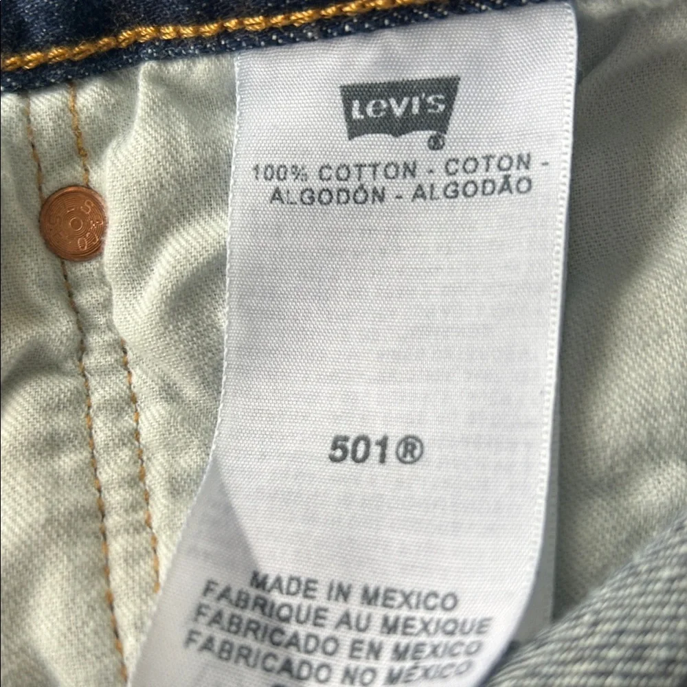 Levi's Dark Blue 501 Jeans